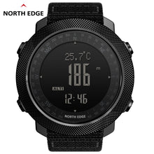 Load image into Gallery viewer, NORTH EDGE Men&#39;s sport Digital watch Hours Running Swimming Military Army watches Altimeter Barometer Compass waterproof 50m
