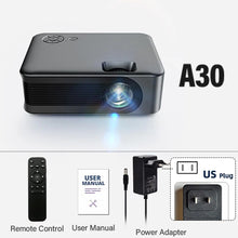 Load image into Gallery viewer, AUN A30 Upgraded Portable Projector
