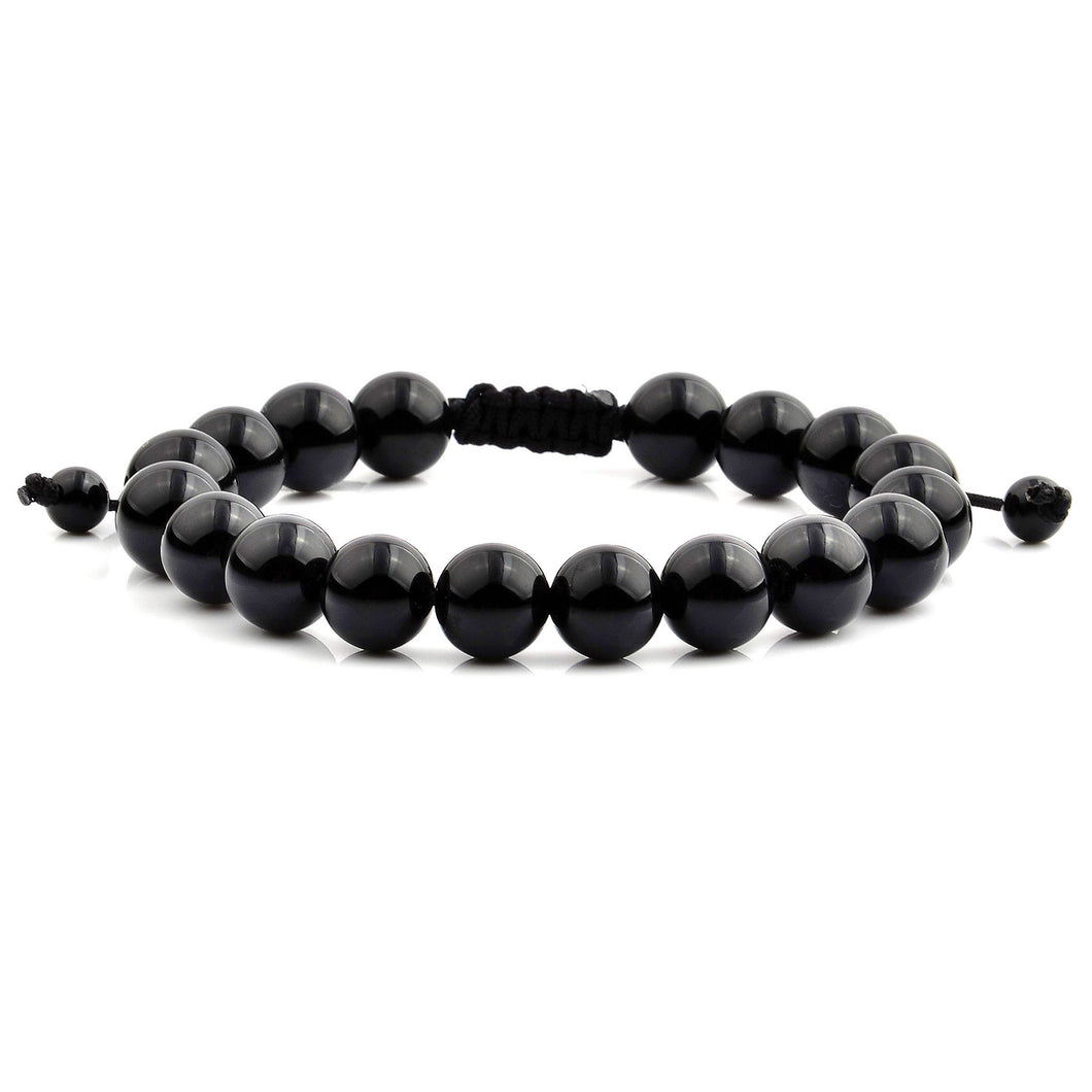 Crucible Men's Polished Bead Adjustable Bracelet